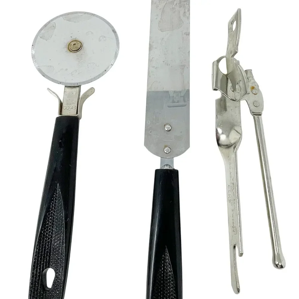 Vintage‎ EKCO Kitchen Utensils Accessories Mixed Lot Tongs Cutter Can Opener GUC